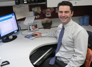 Mike at his Desk